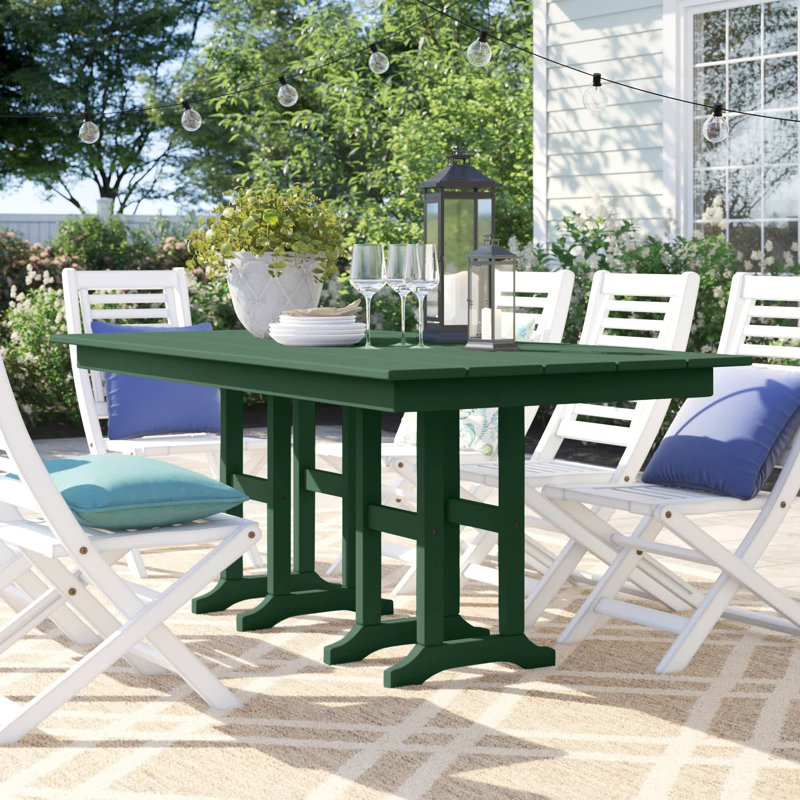 Table de salle à manger POLYWOOD x Sol 72, Vert, L 37 po x L 72 po x H 29,06 po