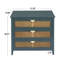 Armoire 3 tiroirs en rotin, mobilier américain, convient à la chambre à coucher, au salon et au bureau-1218529313
