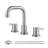 Widespread 2-handle Bathroom Faucet with Drain Assembly-47353800