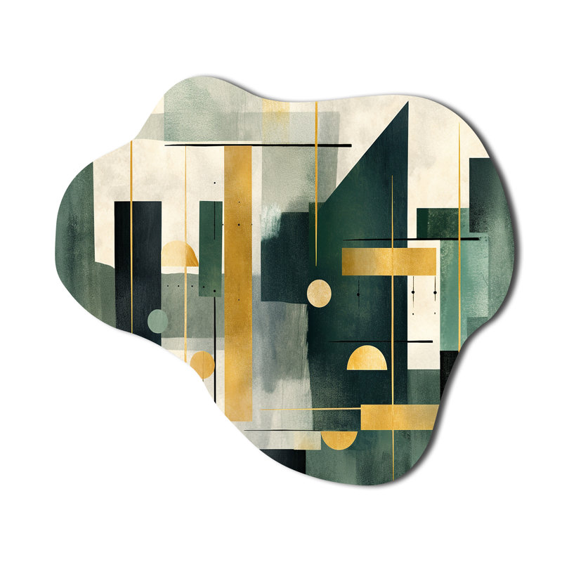 Dannie - nuage abstrait formes murales en métal, reproduction de sculpture murale asymétrique en métal, H 28 po x l 25 po