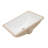 21'' x 15'' Rectangular Undermount White Ceramic Bathroom Sink, Modern Under-Counter Vanity Basin with Overflow Hole