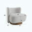 Chaise d'appoint moderne en tweed gris