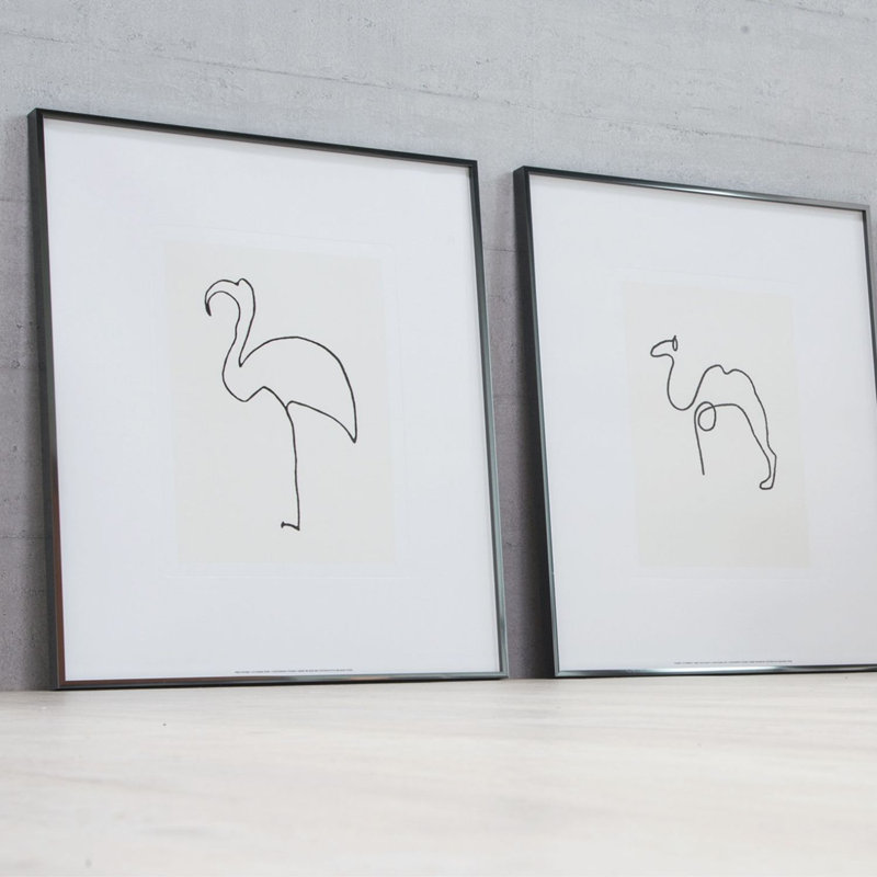 Metal Picture Frame, 30cm x 30cm x 2.6cm, White Oak