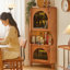 Armoire de coin en bois massif Cerise-1649973985