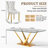 Glass Top Metal Base Dining Table With 6 Velvet Dining Chairs,7 - Piece Pedestal Dining Set-106913434-106913547