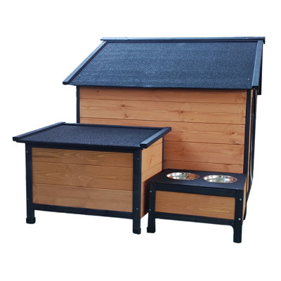 Natural Wood Dog House