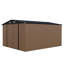 Remise de rangement extérieure en métal galvanisé 10 pi x 12 pi avec portes doubles-134330320