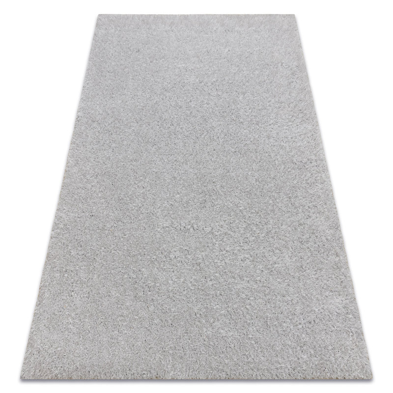 Taryn Solid Colour Area Rug, Silver, Rectangle 60 x 100cm