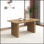 Table de salle à manger moderne pour 6 à 10 personnes, table de cuisine en bois avec double piédestal robuste, table de salle à manger en bois pour la salle à manger