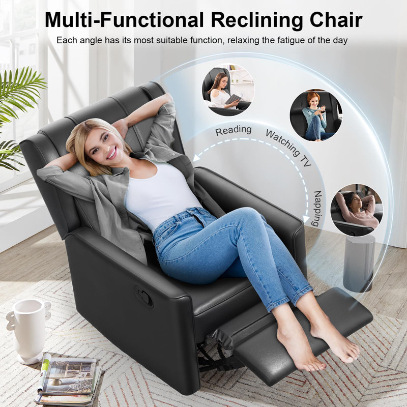 Leather Recliner Comfortable Recliners For Small Spaces Hzlagm