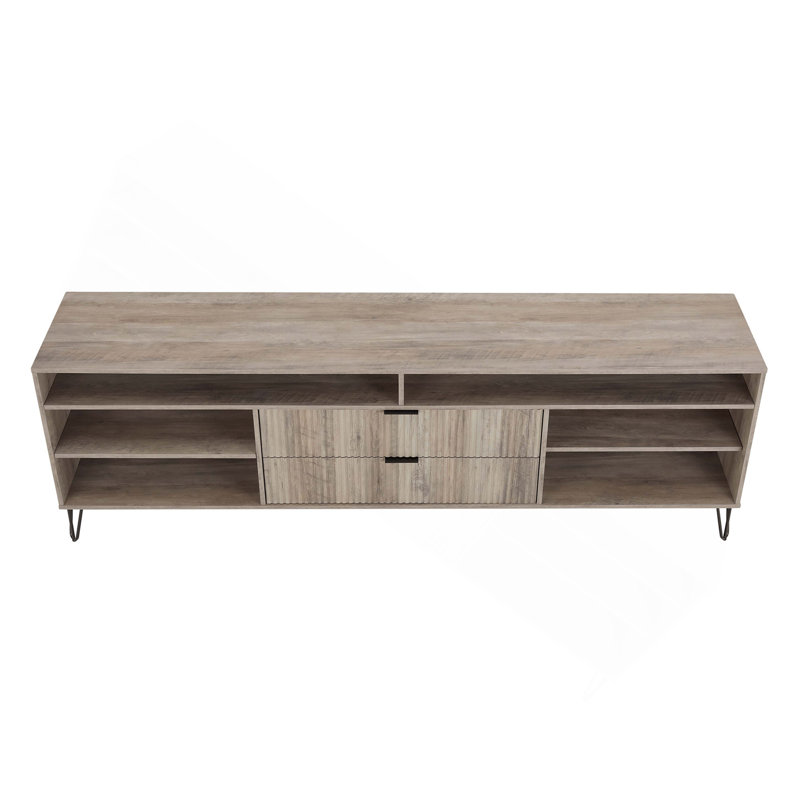 Meuble télé 85 po Dumbo, Gris, H 26,77 po x L 85 po x l 17,99 po