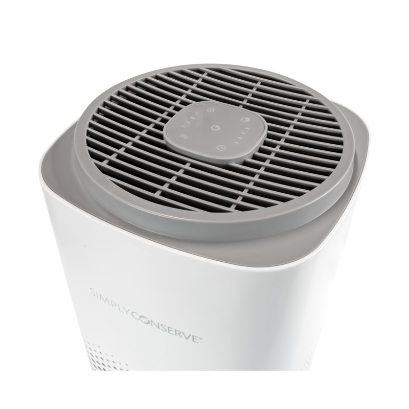 White Energy Star HEPA Air Purifier with Odor Control
