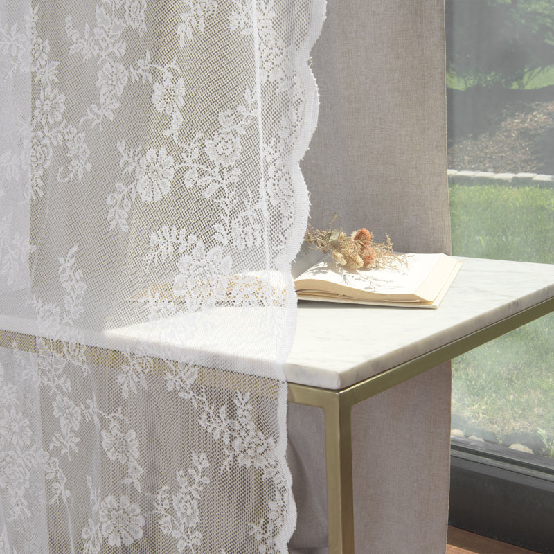 Fortney Polyester Sliding Panel Pair, 52" x 84", Natural