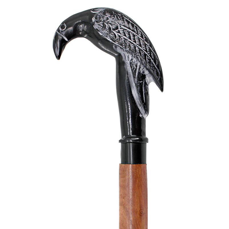 Poe's Mystic Raven Single Point Cane