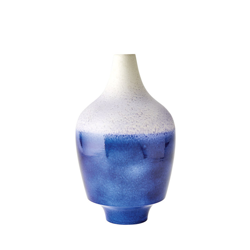 Acorn Handmade Ceramic Table Vase, Deep Blue