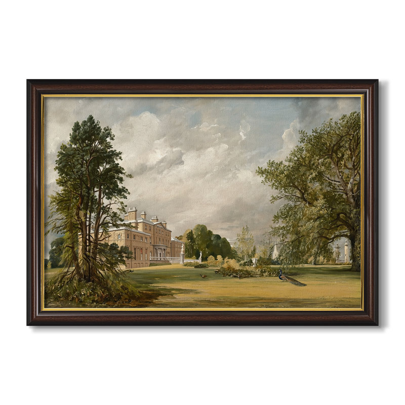 Malvern Hall, 1821 - John Constable - Toile encadrée sur mesure, Dimensions intérieures 24 po x 34 po, Toile avec cadre