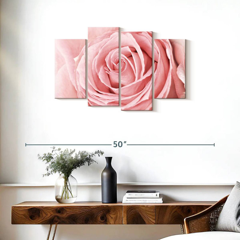 Harnek Fresh Pink Rose, 22" H x 36" W