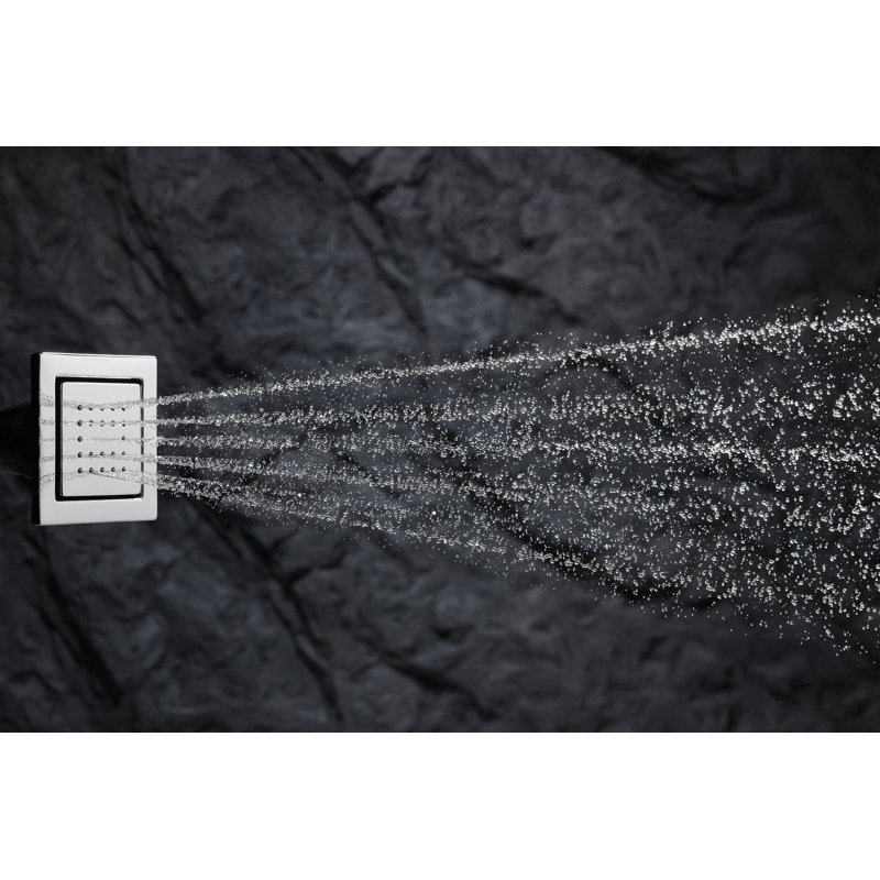 Vaporisateur corporel carré avec 22 jets Watertile, Noir mat