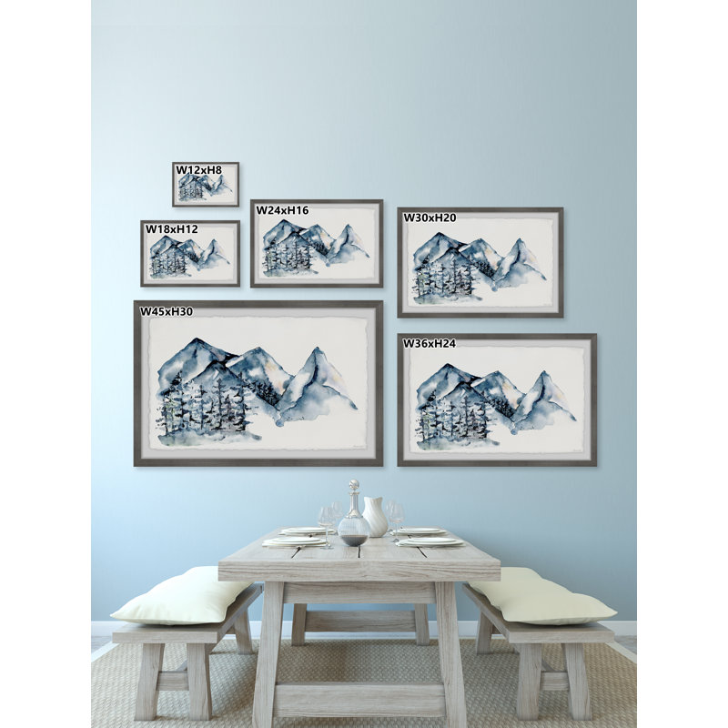 «The Snow Lane», reproduction encadrée, H 24 po x l 36 po x P 1,5 po