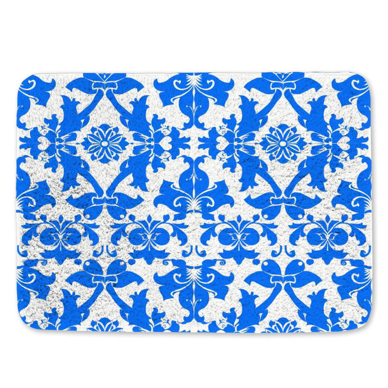Darioush Microfiber / Microsuede Non-Slip Bath Mat, 21"W