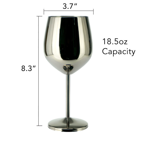 Wholesale Unique Stemless Stainless Steel Champagne Goblet Custom Modern  Wedding Red Wine Colored Metal Wine Glasses - China Goblet and Wine Glass  price