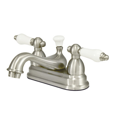 Centerset Bathroom Faucet with Drain Assembly
