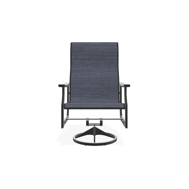 St. Catherine Polymer Outdoor Lounge Chair, Graphite, James