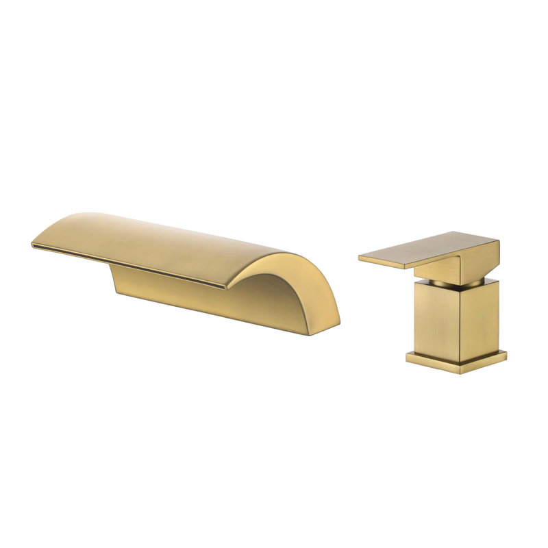 Robinet de salle de bain à poignée simple 8 "avec tuyau cUPC