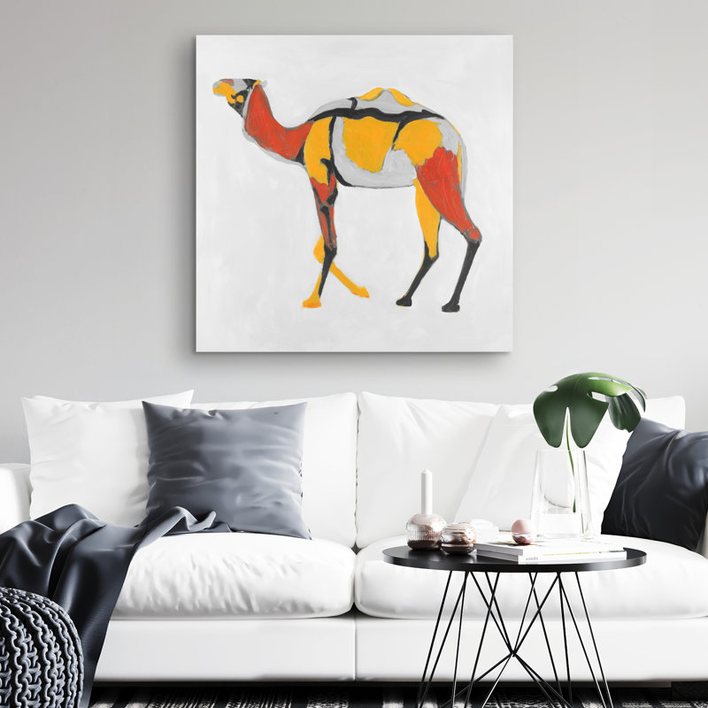 Abstract dromedary - 32"x32" art on canvas