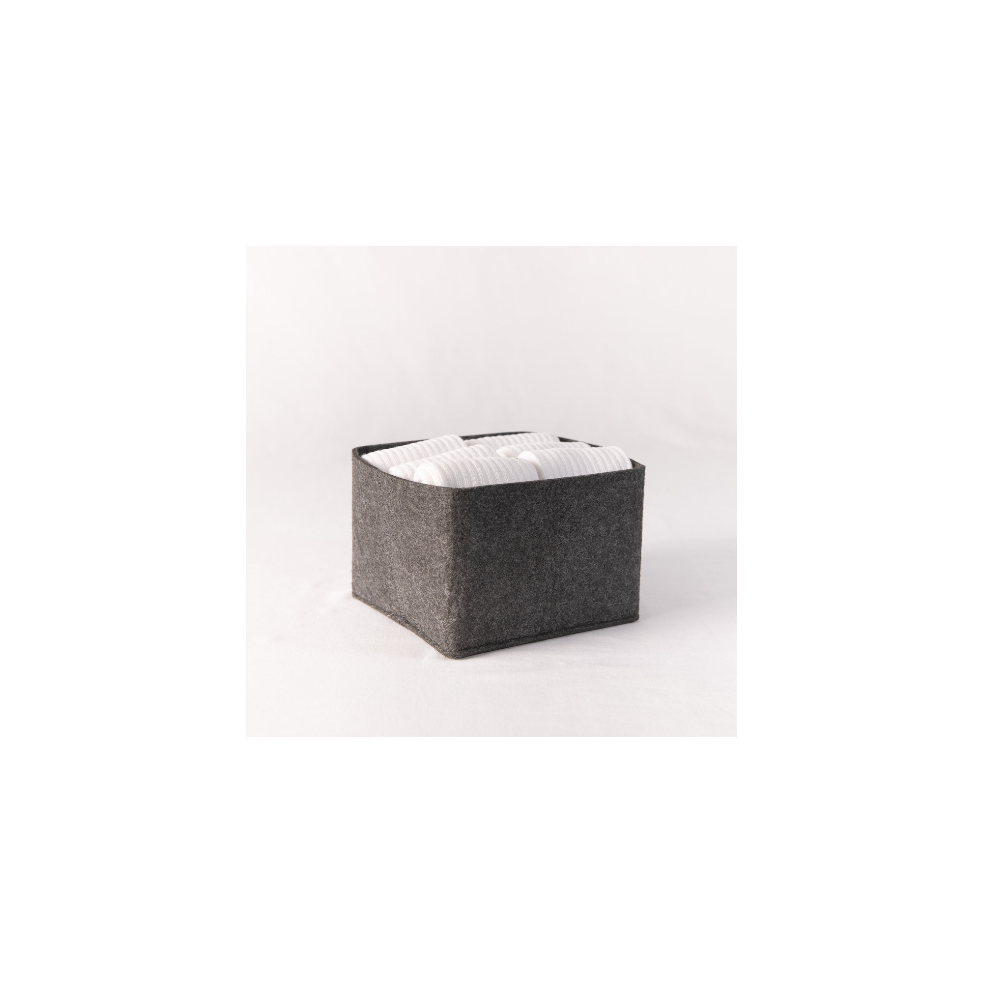 Flex Felt Storage Bin - Petite, Black