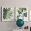 Expressive Palm I - ensemble de 2 peintures sur toile encadrées-730153540-730153536