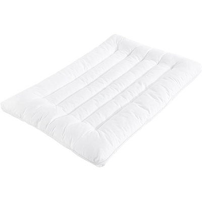 UltraSlim Sleep Pillow - Flat Bed Pillow for Stomach & Back Sleepers. Down Alternative, Cotton Shell, White Cervical Pillow for Neck Pain Relief.