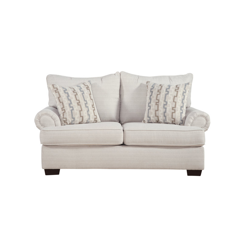 Irma 72'' Upholstered Loveseat, Chalk