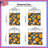 Orange White Flowers Quilted Bedspread-126079135