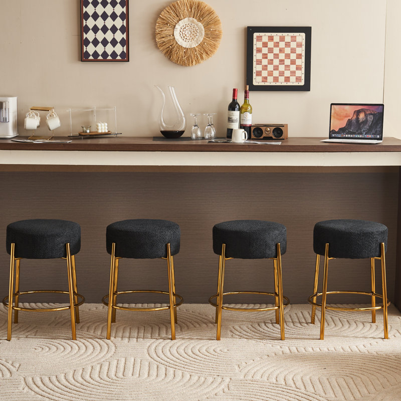 Kynlee Bar Stool, Black, 4, Bar Stool (30" Seat Height)