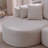 106 In. 2 - Piece Fabric Cloud Curved Sectional Corduroy Sofa With Chaise For Living Room Bedroom Apartment - Gray-1207102966