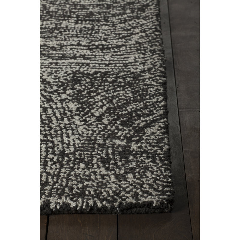 Navyan Gray Area Rug, Black/Purple, Rectangle 7'9" x 10'6"