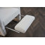 Chaise berçante confortable en peluche avec repose-pieds réglable en tissu pour la détente et le soutien-636674741