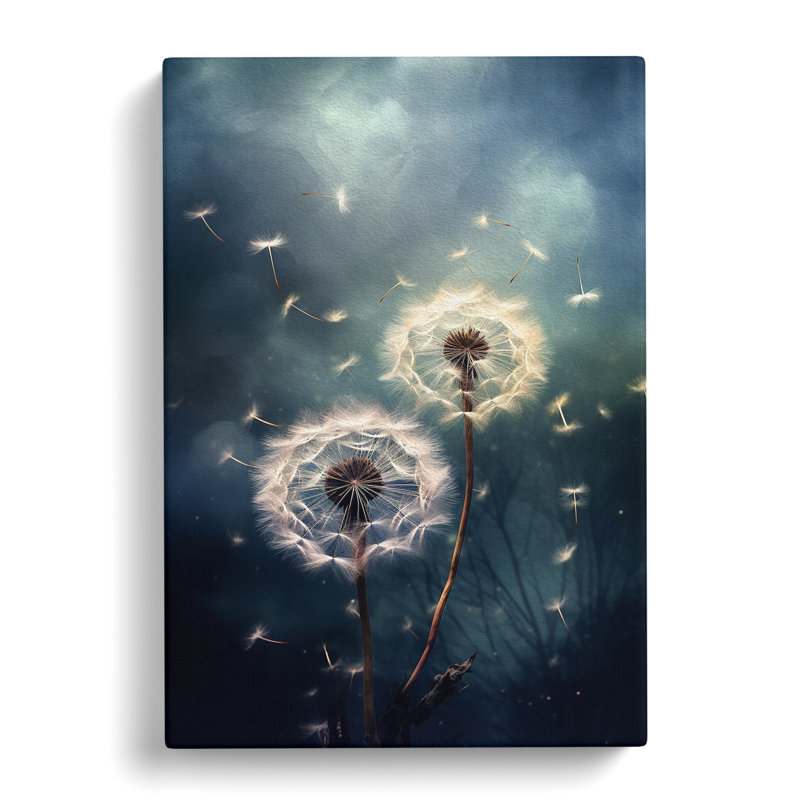 Dandelion Tachisme - Wrapped Canvas, 50cm H x 35cm W x 3cm D