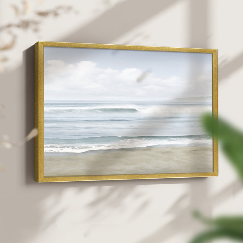 Soft Timeless Waves -Framed Print - Restickable
