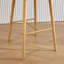 Ensemble de 2 tabourets de bar modernes avec îlot de cuisine avec dossier, accoudoirs, repose-pieds et pieds en bois massif-1374227695