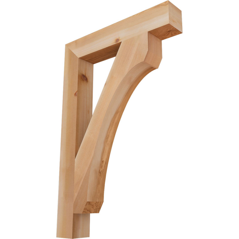 Support l 3 3 po x P 24 po x H 36 po, cèdre rouge de l'Ouest, Cèdre rouge, Lisse, H 36 po x l 3,5 po x P 24 po