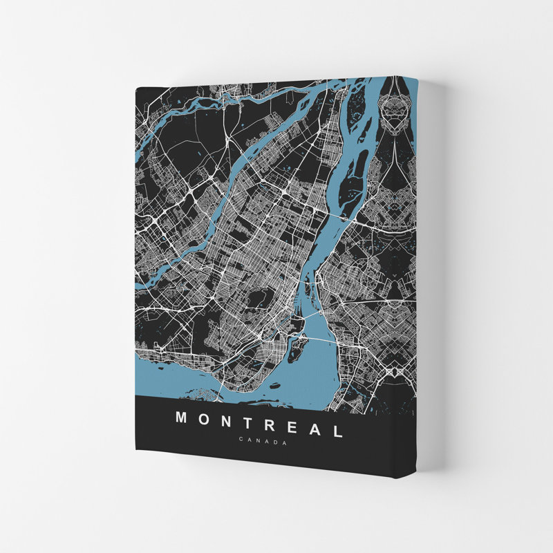 Montreal - Print, Wrapped Canvas, 42cm H x 29.7cm W x 4cm D