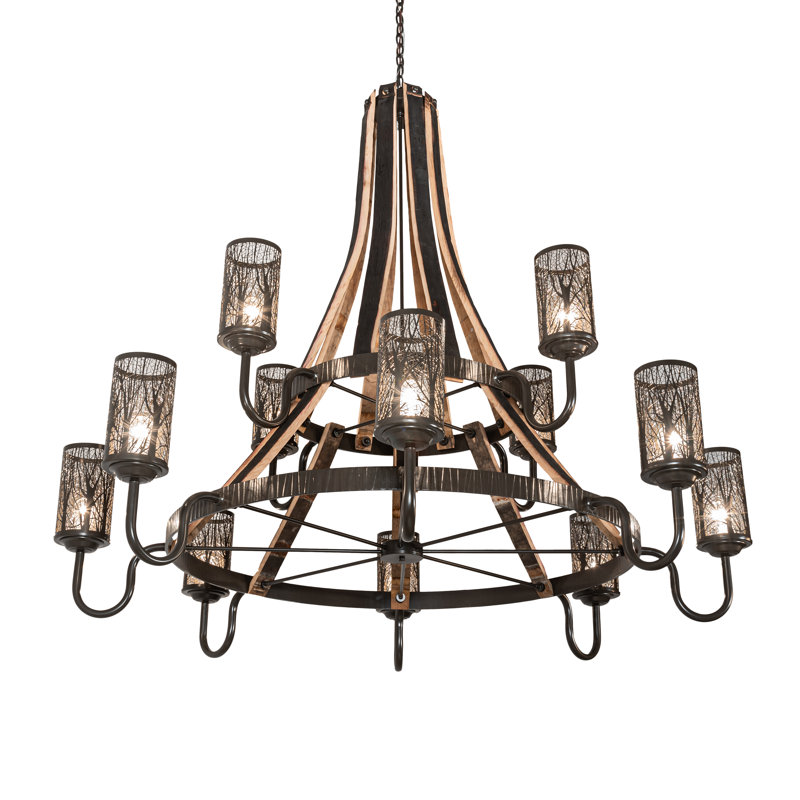 Rustic Lodge 12 - Light Chandelier