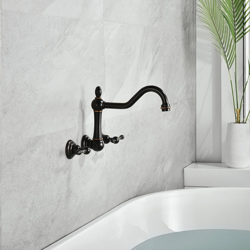 2 Handle Bathroom Bath Faucet, Oil Rubbed Bronze
