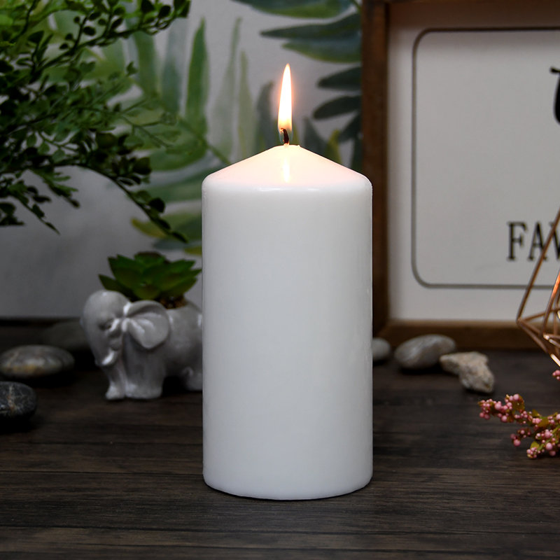 Unscented Pillar Candle