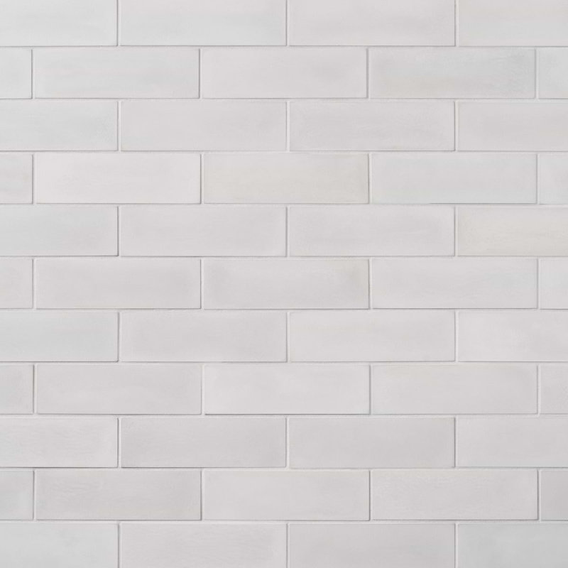 Color One 2x8 Matte Cement Tile, Mist Gray