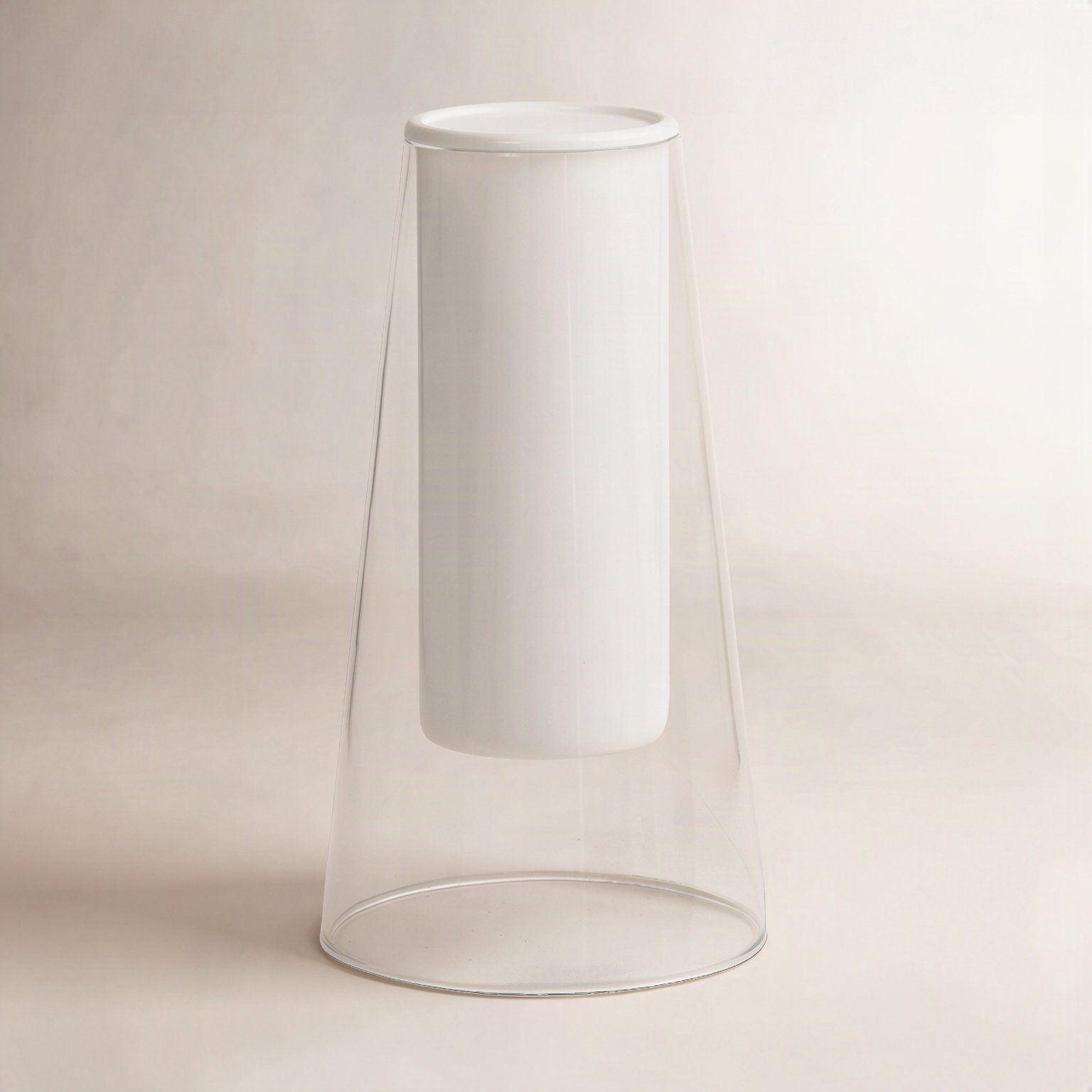 Armes Handmade Glass Table Vase, 7.25" H x 4" W x 4" D