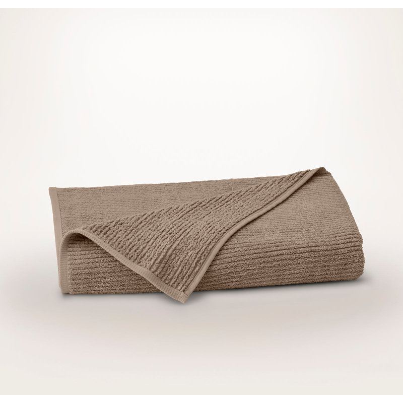 Turkish Ribbed Ribbed Bath Sheet, Walnut