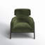 Armchair Chair with Ottoman-6924819